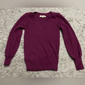 Loft XS plum sweater
